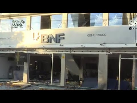 Destruyen sucursal del BNF para llevarse millonario botín