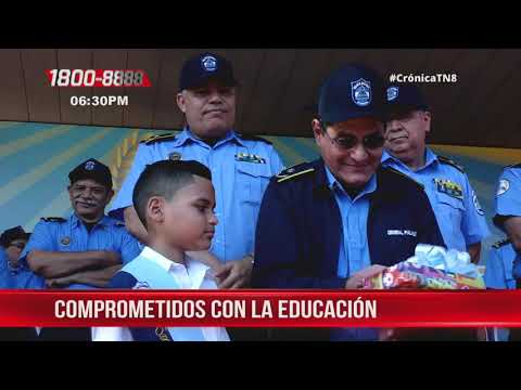 El gobierno central incentiva con útiles escolares a estudiantes de Nicaragua