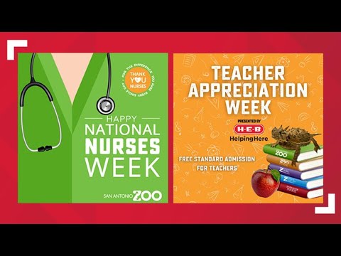 Zoo giving free admission to nurses and teachers week of May 6-12