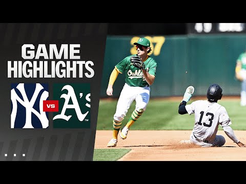 Yankees vs. As Game Highlights (9/22/24) | MLB Highlights