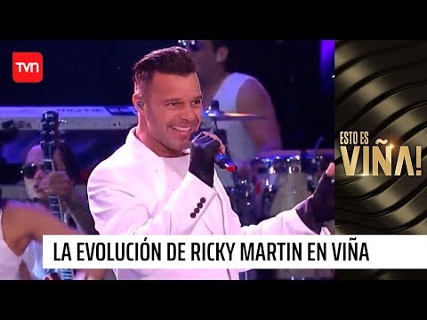 La evolución de Ricky Martin a través de todas sus presentaciones en Viña del Mar | Esto es Viña