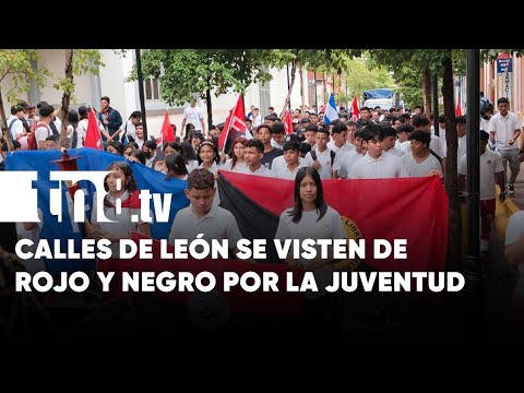 León se llena de alegría por celebración de la Juventud Sandinista - Nicaragua