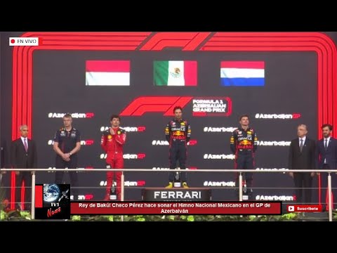 Rey de Bakú! Checo Pérez hace sonar el Himno Nacional Mexicano en el GP de Azerbaiyán