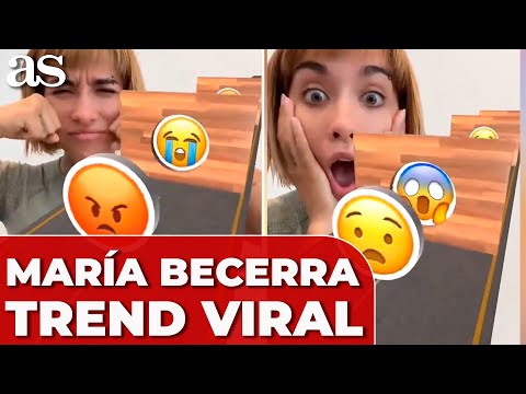 El TREND VIRAL de MARÍA BECERRA imitando EMOJIS