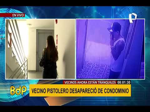 Barranco: 'pistolero' y su pareja se fueron de condominio tras denuncia de vecinos