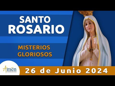 Santo Rosario Hoy Miércoles 26 Junio 2024 l Padre Carlos Yepes l Misterios  Gloriosos