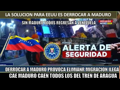 URGENTE! SALIR de Maduro para evitar crimenes del Tren de Aragua prioridad de EEUU
