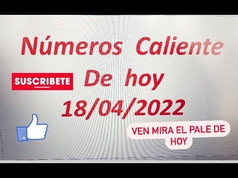 NUMEROS PERFECTO PARA HOY 18/04/22 DE ABRIL 2022 , NUMEROS PARA  GANAR EN LAS LOTERIAS