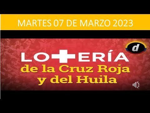 Loteria De La Cruz RojayLotería del Huila //Martes 07 De Marzo 2023