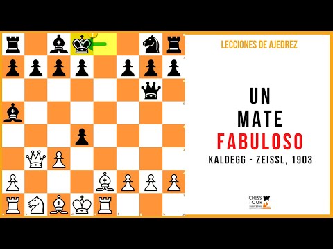 Lección de ajedrez: Un mate fabuloso! Kaldegg - Zeissl, 1903