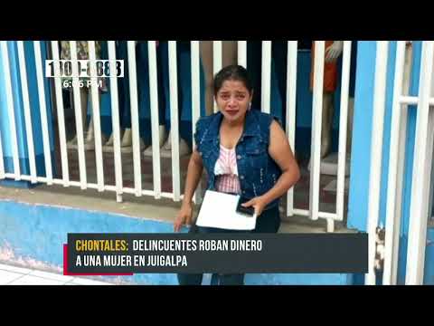 ¡Pañuelazo! Delincuentes roban dinero a una mujer en Juigalpa, Chontales - Nicaragua