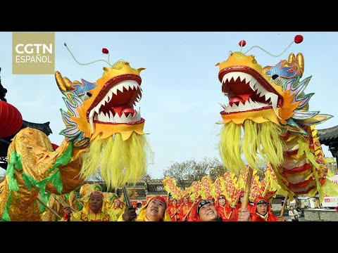 Continúan las coloridas celebraciones en China para dar la bienvenida al Año del Dragón