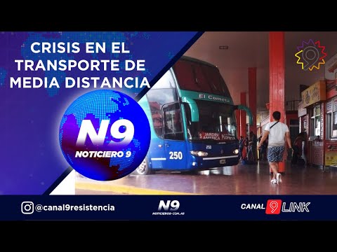 CRISIS EN EL TRANSPORTE DE MEDIA DISTANCIA - NOTICIERO 9 -