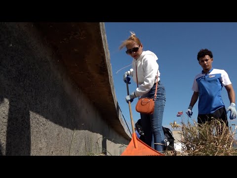 Atletas capitalinos limpian costas del Lago Xolotlán