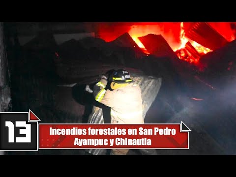 Incendios forestales en San Pedro Ayampuc y Chinautla