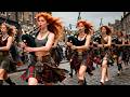 Army of Bagpipes  Scottish Womens March in Kilts  Epic Celtic Music