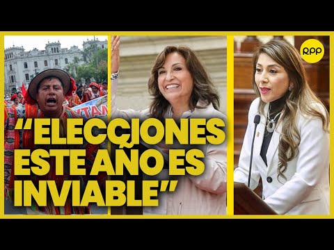 Perú: “Considero que las elecciones deberían ser en abril del 2024”, menciona Lady Camones