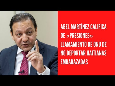 Abel Martínez califica de «presiones» llamamiento de ONU de no deportar haitianas embarazadas