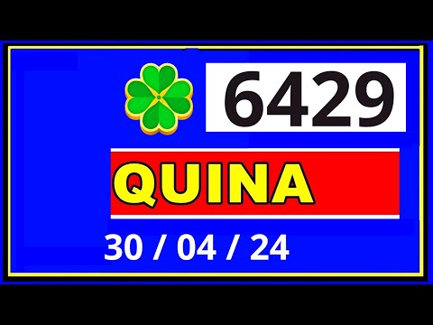 Quina 6429 - Resultado da Quina Concurso 6429