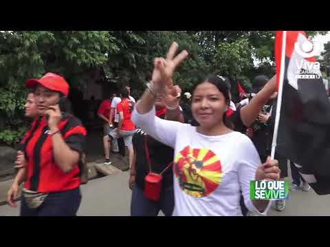 Managua se viste de Rojo y Negro conmemorando gesta heroica del repliegue táctico