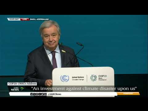 COP29 I UN SG António Guterres addresses the media