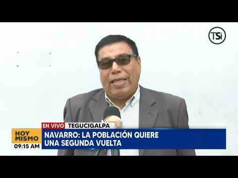 Los hondureños piden una segunda vuelta: Julio Navarro