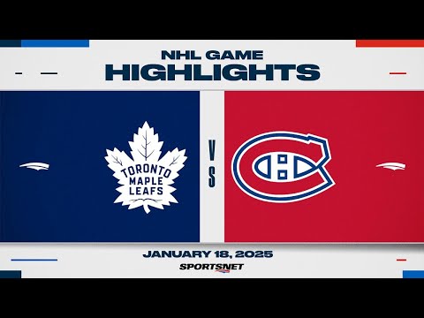 NHL Highlights | Maple Leafs vs. Canadiens - January 18, 2025