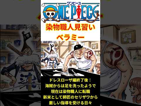 【誰がこうなると予想した！？】海賊を廃業し、染物職人になったベラミー #shorts  #ワンピース #反応集