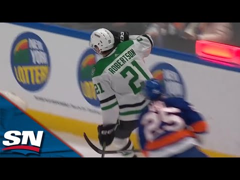 Stars Jason Robertson Picks Up Pass Between Legs Before Sniping It Past Ilya Sorokin