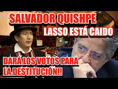 Salvador Quishpe: Guillermo lazo está ido