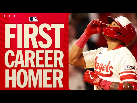 Christian Moores first MLB home run! (Full game highlights including DAZZLING defense!)
