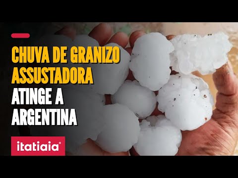 TEMPESTADE DE GRANIZO ATINGE PROVÍNCIA NA ARGENTINA E CAUSA ESTRAGOS
