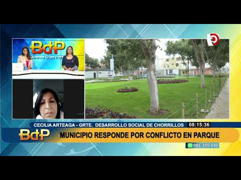 Municipio responde por conflicto en parque de Chorrillos