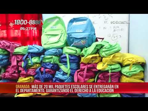 Más de 20 mil mochilas escolares a ser entregadas en Granada - Nicaragua