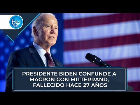 Presidente Biden confunde a Macron con Mitterrand, fallecido hace 27 años