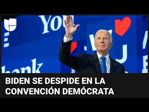 En un minuto: Biden da emotivo discurso en la convención demócrata y pasa el testigo a Kamala Harris