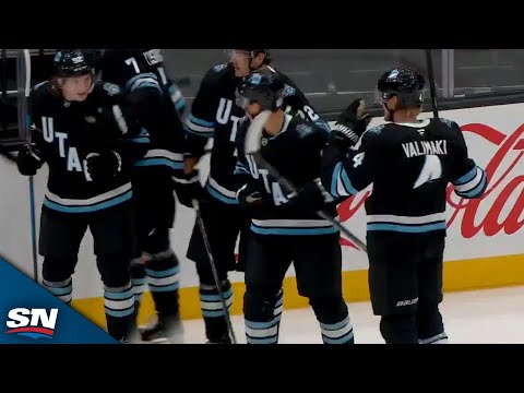 Dylan Guenther Rifles Home First Goal In Utah Hockey Club Era