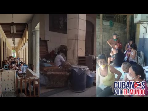 Familias en La Habana duermen en la calle ante temor de derrumbe de su vivienda