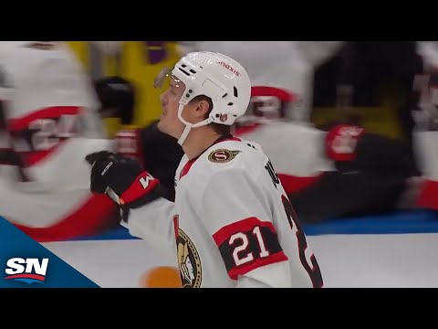 Senators Nick Cousins Picks Evan Bouchards Pocket And Snipes Top Corner