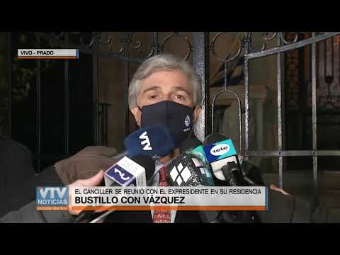 Bustillo sobre reunión con Tabaré Vázquez: Hablamos de la política exterior en general y la pandemia