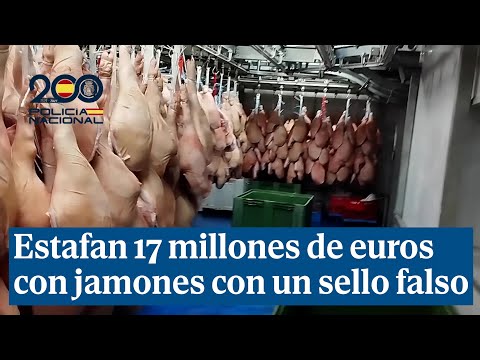 Estafan 17 millones de euros exportando jamones con un sello falso