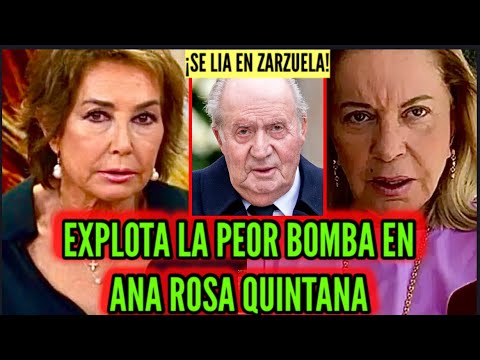 ANA ROSA QUINTANA DETONA LA EXCLUSIVA! CONTRA EL REY JUAN CARLOS I POR BÁRBARA REY TRAS QUERELLA