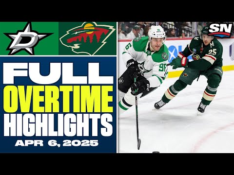 Dallas Stars at Minnesota Wild | FULL Overtime Highlights - April 6, 2025