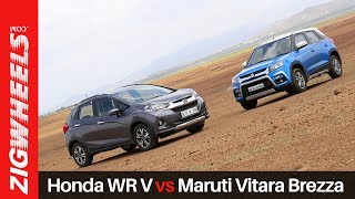 Honda WR-V vs Maruti Vitara Brezza | Zigwheels.com