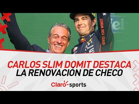 Carlos Slim Domit destaca la renovación de Checo Pérez con Red Bull F1