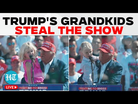 Donald Trump Speech Live | Trump’s Grand Children Steals The Show at North Carolina Rally | US News