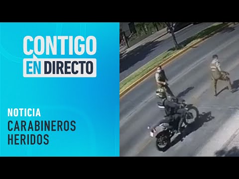 IMPACTANTE VIDEO: Atropello a carabinero en incidente en Providencia - Contigo En Directo