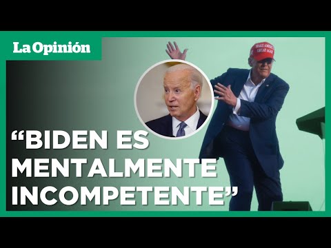 Trump se burla de Biden en primer mitin tras debate | La Opinión