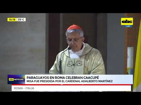 Paraguayos en Roma celebran Caacupé