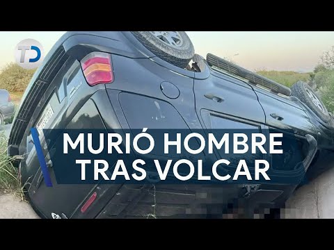 Hombre murió tras perder el control de su camioneta; volcó